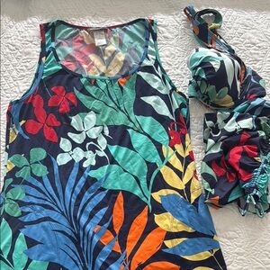 Tommy Bahama Multicolor Floral Swim Coverup